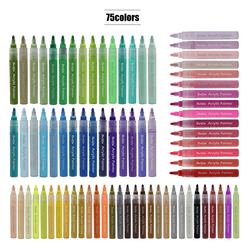 6MM Reversible Bullet & Chisel Acrylic Paint Pen